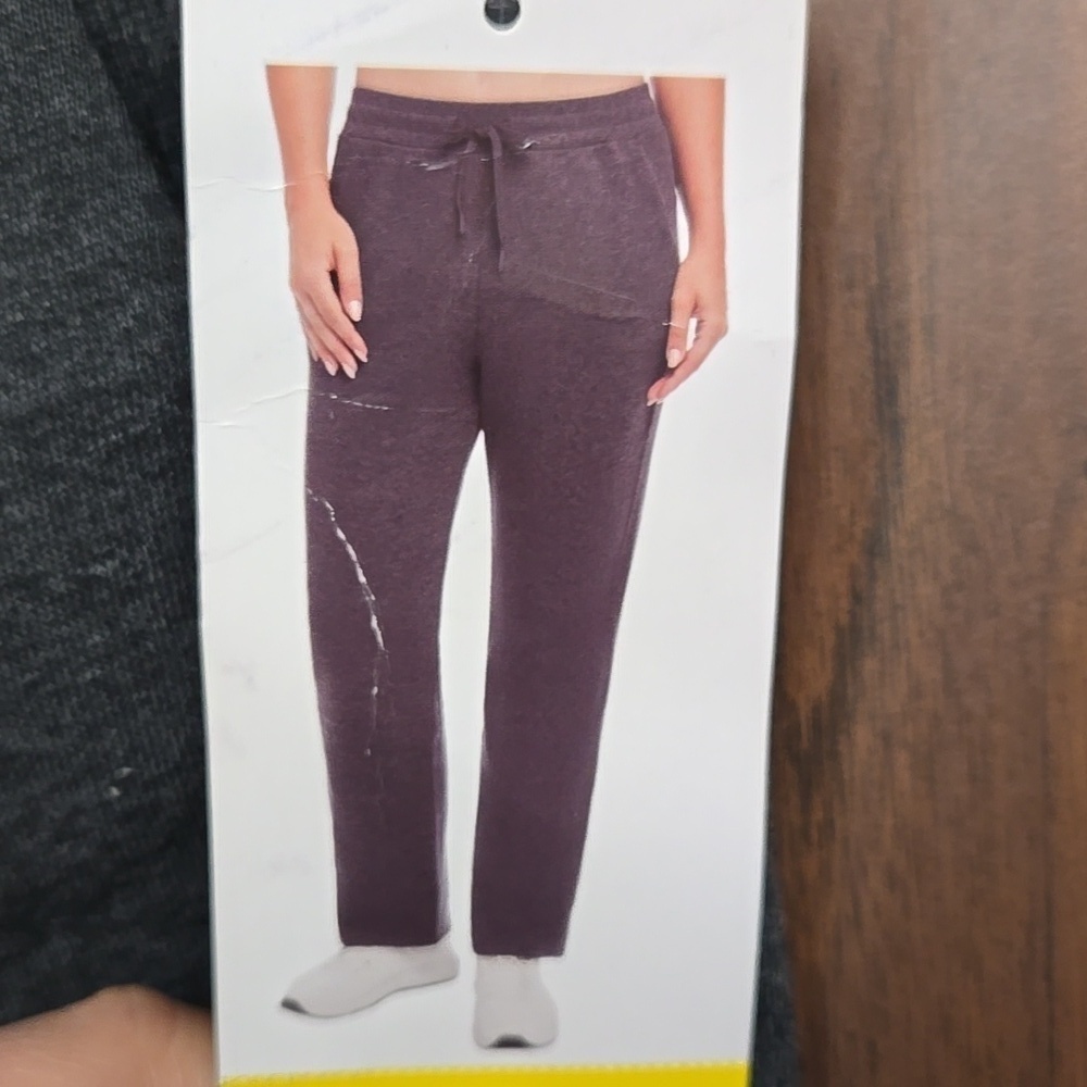 Danskin Size S Grey Fleece Lined Lounge Pant